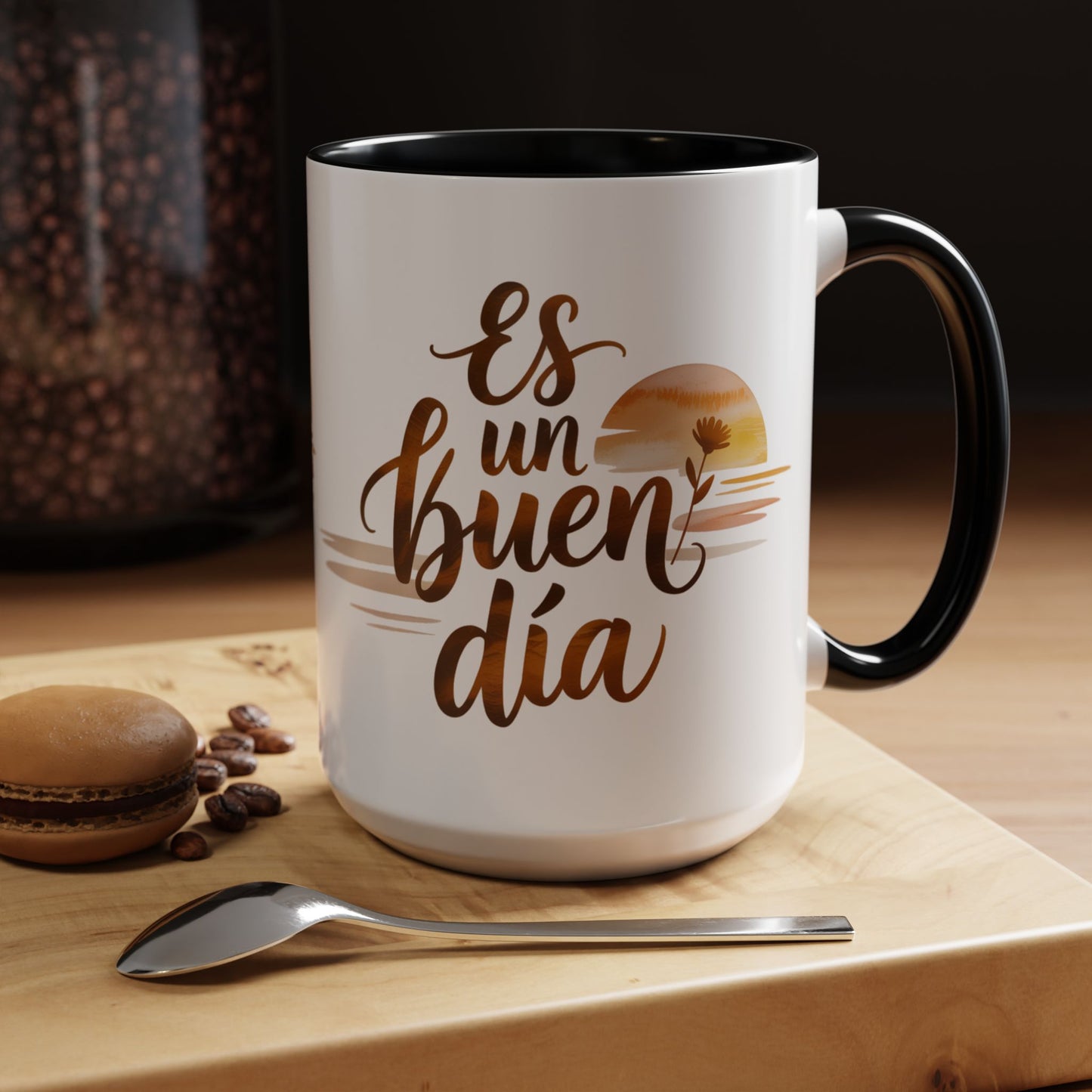 Es Un Buen Dia Mug - Latino Heritage Coffee Cup - Spanish Motivational Gift - Positive Vibes Hispanic Mug
