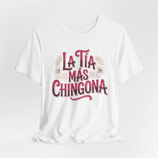 Tia Shirt - Best Tia Ever T-Shirt - Tia Gift - Latino Family Tee - Proud Tia Linda Spanish Aunt Tia Regalo