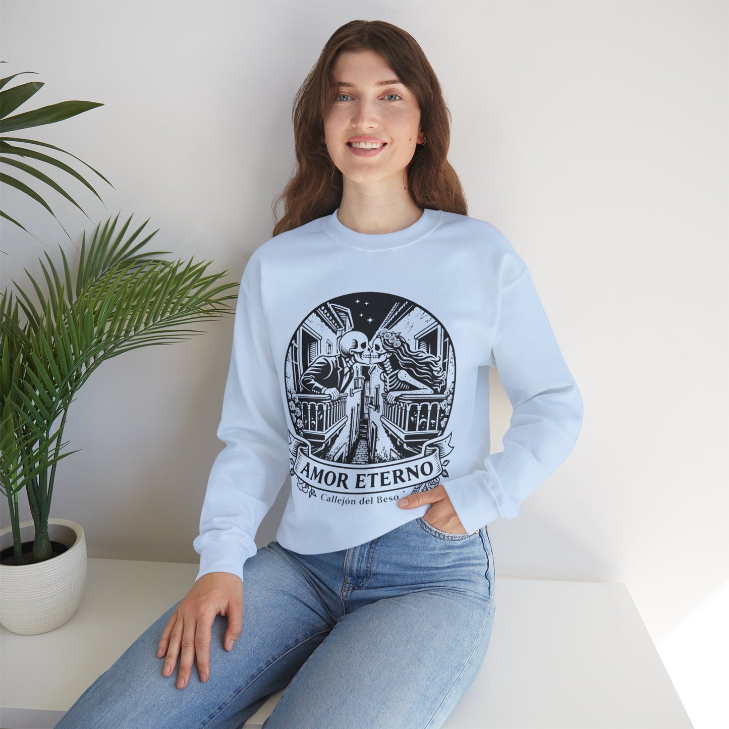 Amor Eterno Sweatshirt - Eternal Love Gift for Her, Spanish Love Quotes, Latino Couples Relationship Gift