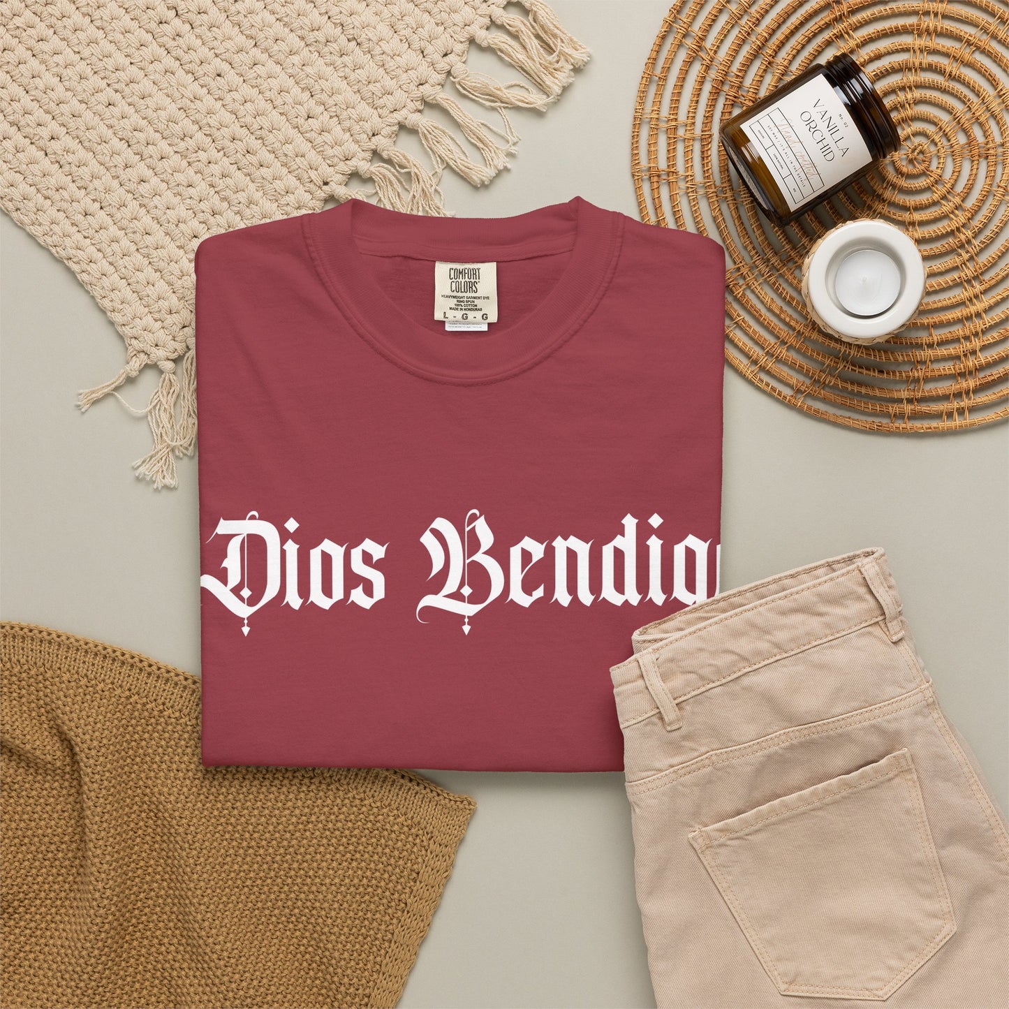 Dios Bendiga Shirt |  Chicano Streetwear Tee | Latino Graphic Tee | Camisa Cristiana | Comfort Colors T Shirt