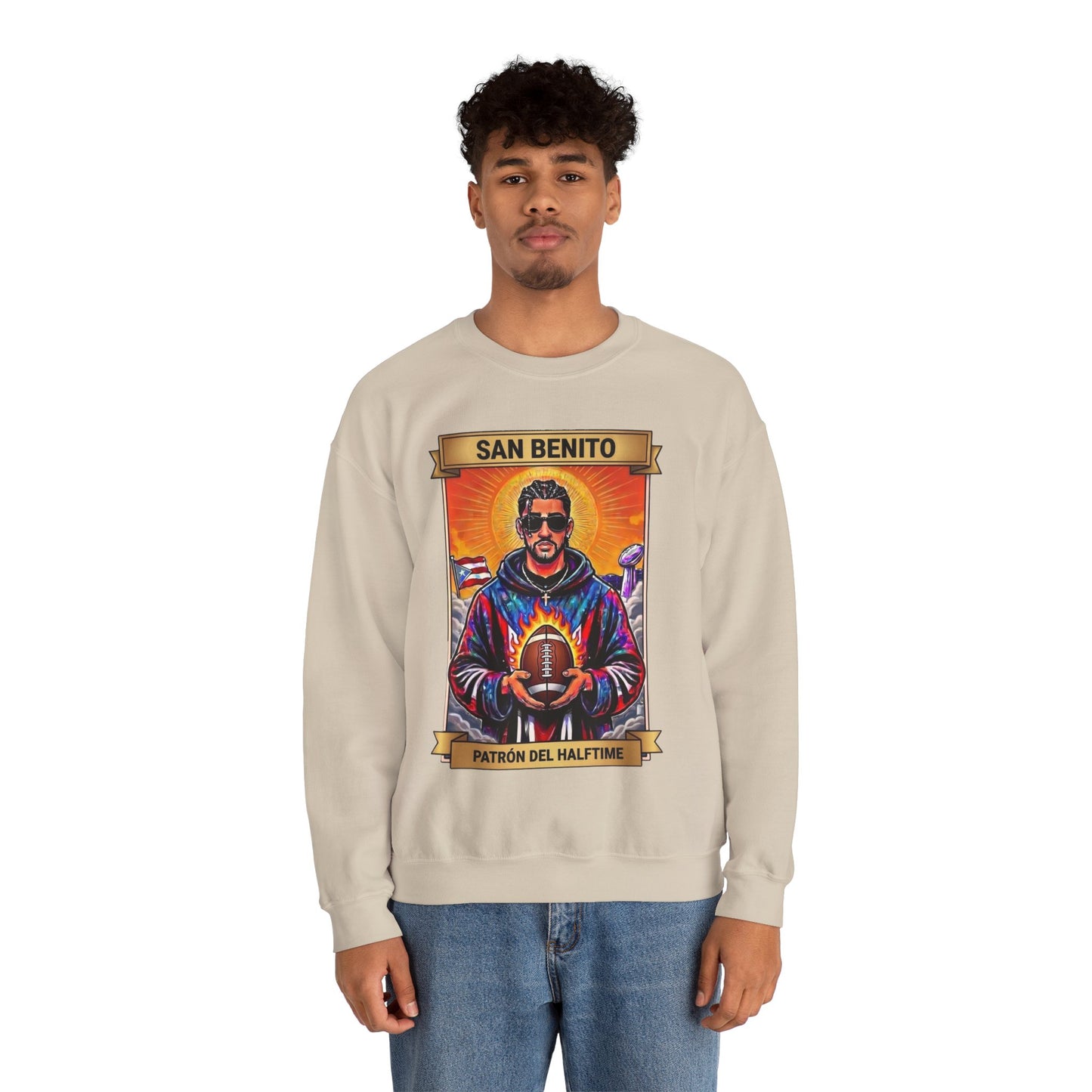 San Benito Bowl Sweater | Unisex Latino Sweater Puerto Rico Tee, San Benito Halftime Show, Team Benito Gift, Boricua Unisex Graphic Tee