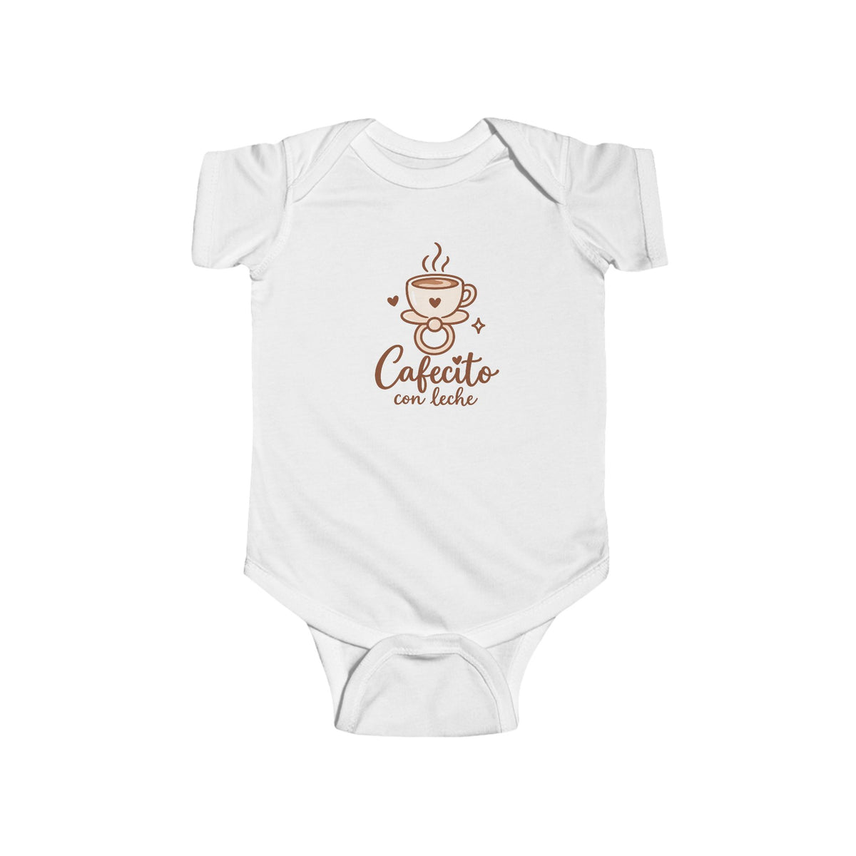 Cafecito con Leche Onesie - Mexican Baby Bodysuit - Funny Latino Baby Shower Gift - Cafecito Infant One Piece