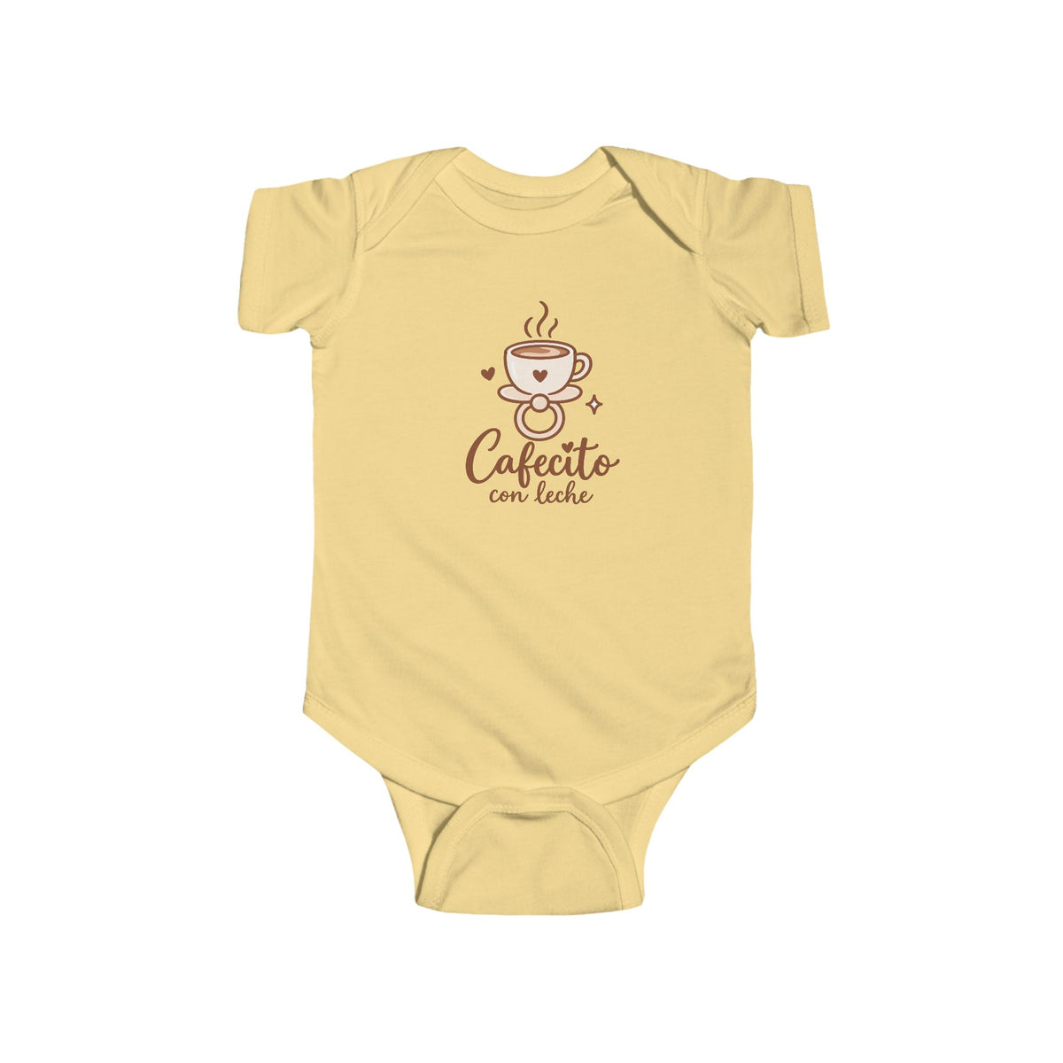 Cafecito con Leche Onesie - Mexican Baby Bodysuit - Funny Latino Baby Shower Gift - Cafecito Infant One Piece
