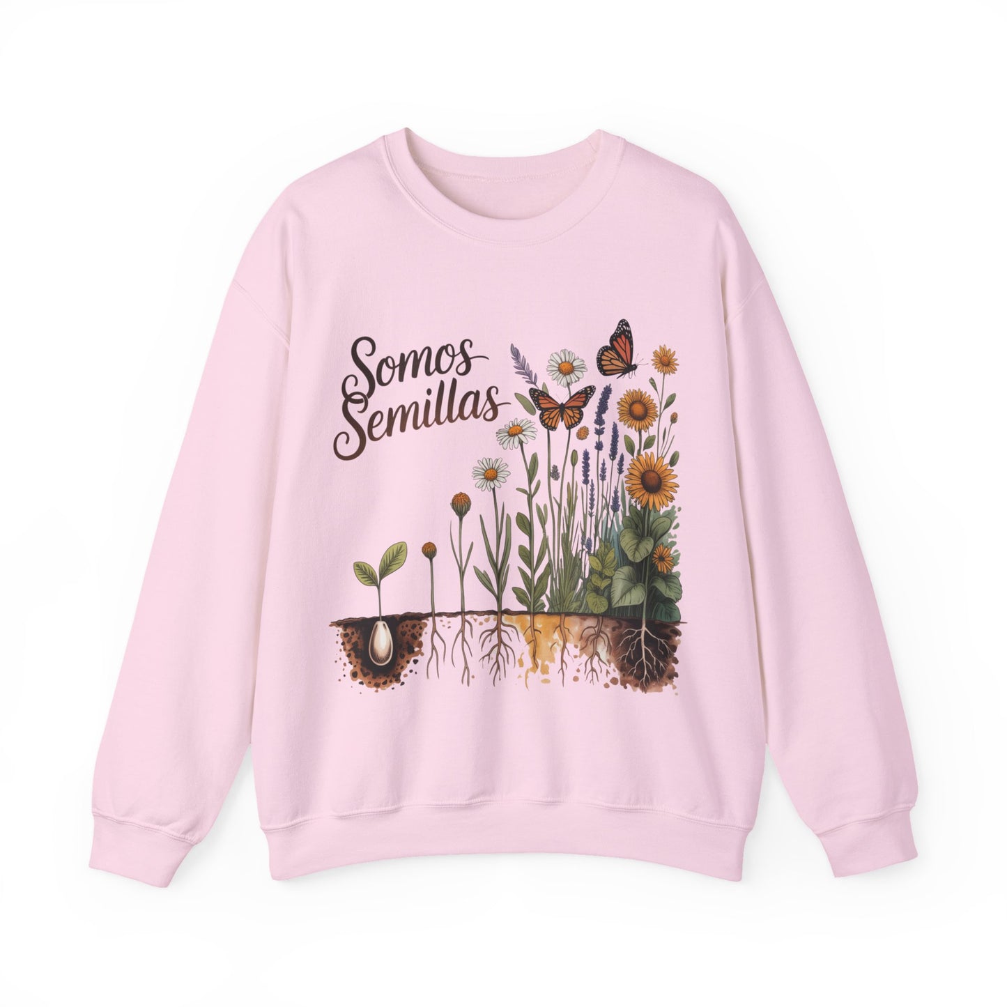 Somos Semillas Sweatshirt - Latino Heritage Sudadera - Hispanic Pride Gift - Semillas de Amor - Cultural Empowerment Wear