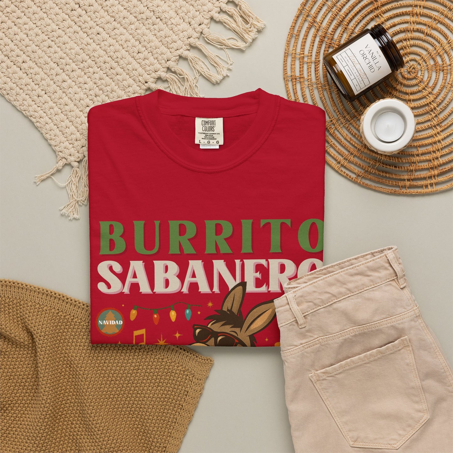 Burrito Sabanero Navidad Shirt | Camisa de Navidad Funny Xmas Tee |  Bilingual Shirt