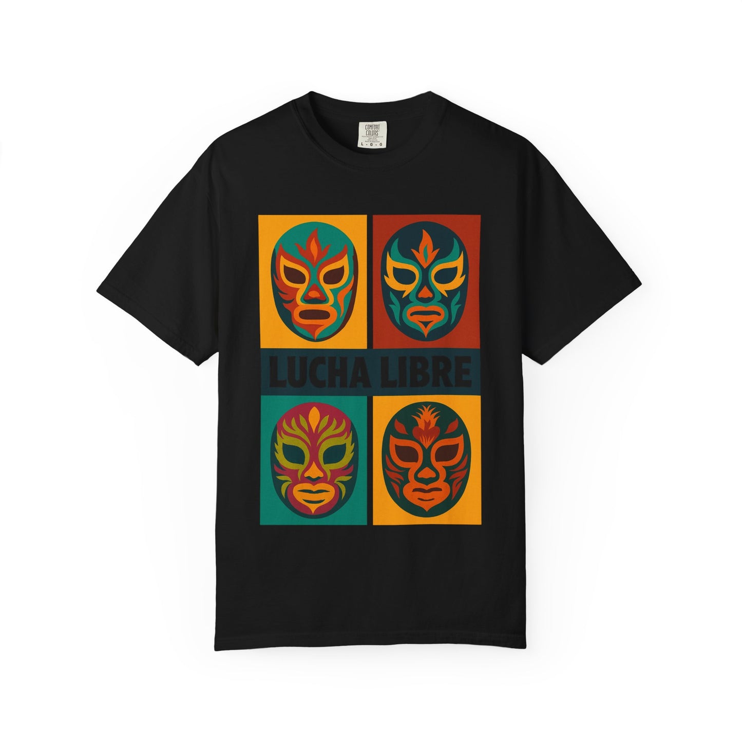 Colorful Luchador T-Shirt, Mexican Wrestling Tee, Lucha Libre Shirt, Unisex Top, Cinco de Mayo Gift, Festival Apparel