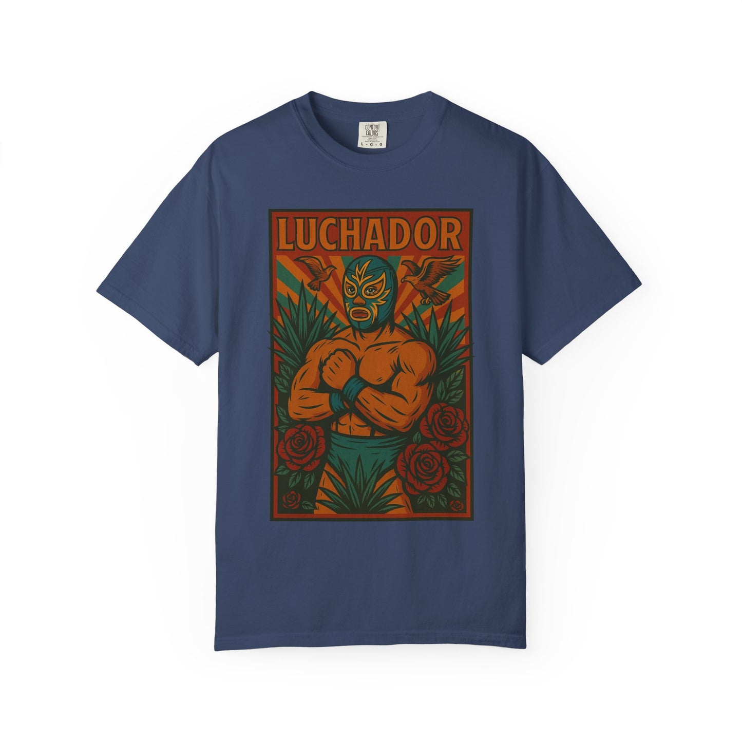 Luchador Agave T-Shirt, Mexican Wrestling Tee, Lucha Libre Plant Shirt, Unisex Top, Cinco de Mayo Gift, Festival Apparel