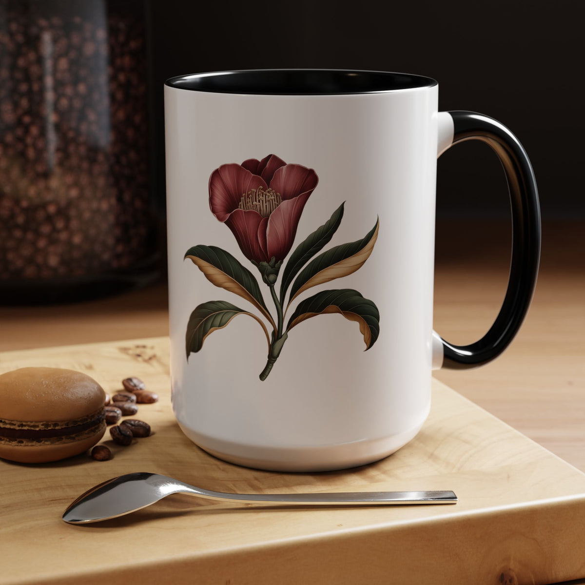 Flor de Maga Mug - Puerto Rico Flower Coffee Cup - Boricua Gift for Her