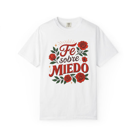Fe Sobre Miedo Shirt | Camisa Christiana | Latina Graphic Tee |