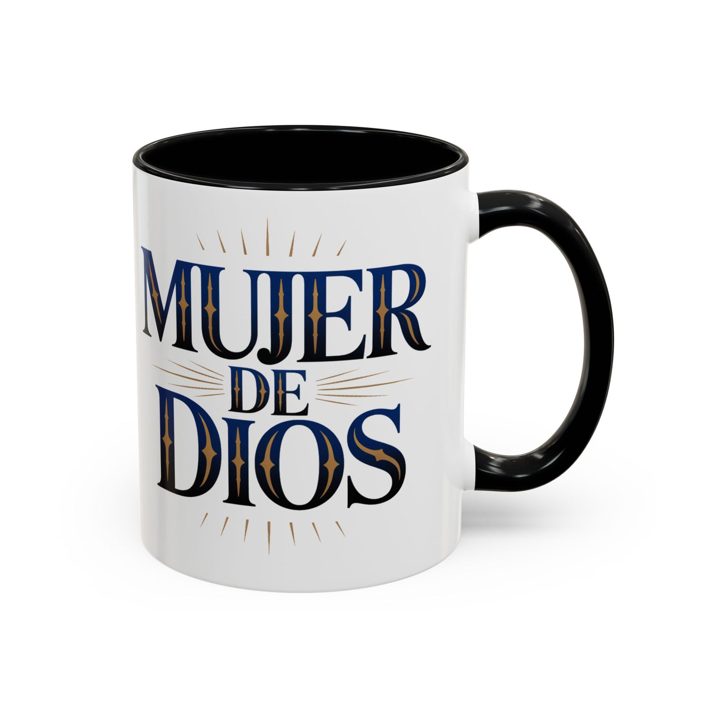 Mujer de Dios Mug - Christian Latina Faith Coffee Cup, Catholic Gift for Women, Fe y Esperanza Religious Spanish Taza
