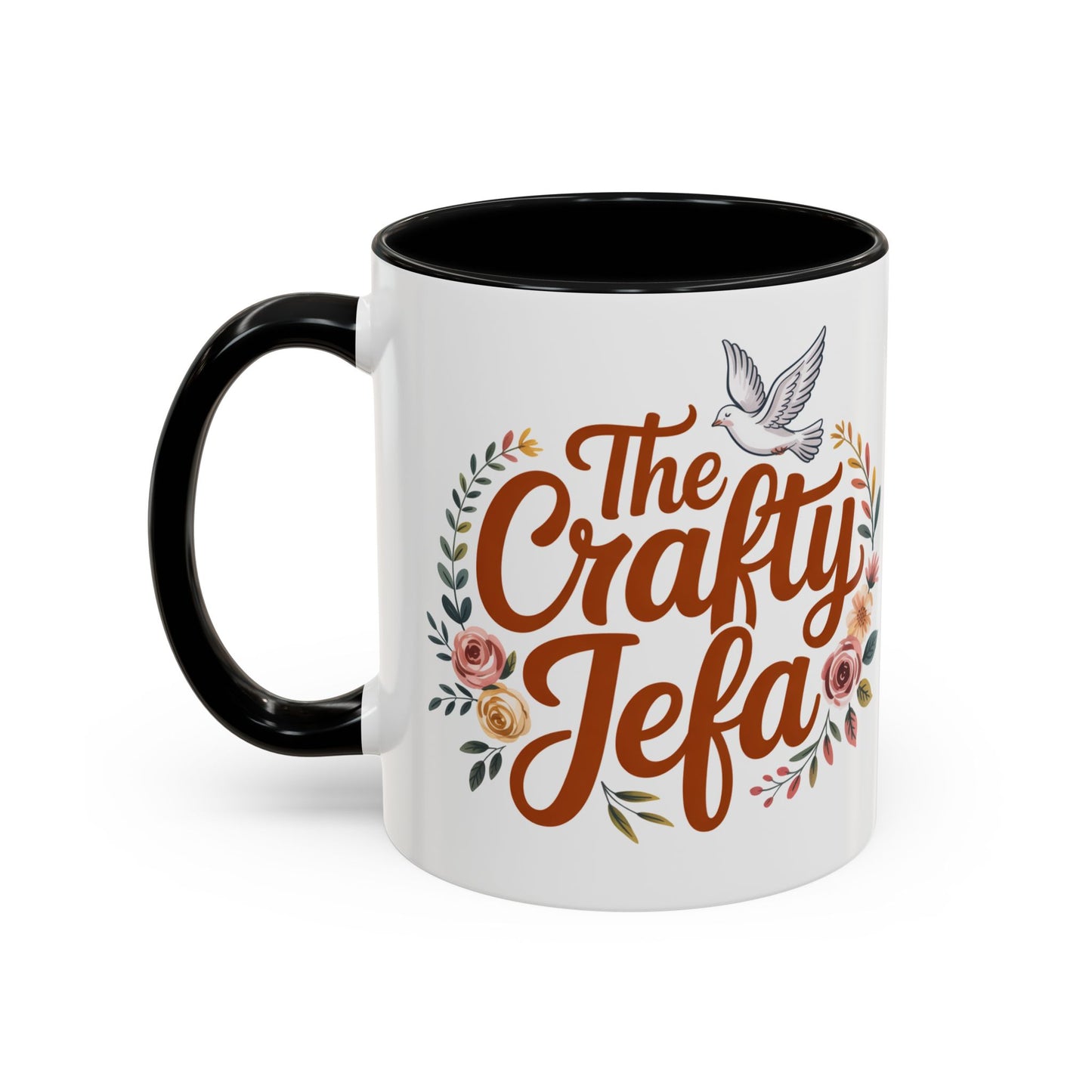 The Crafty Jefa Mug - Latina Boss Babe Coffee Cup Gift for Strong Mujer Fuerte - Hispanic Empowerment Feminist Gift for Her