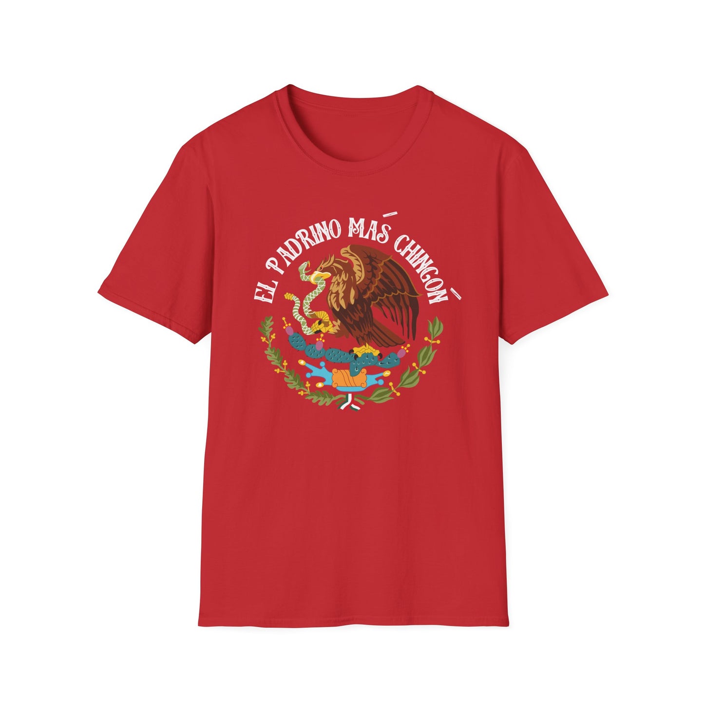 El Padrino Mas Chingon | Mexican Shirt Unisex Softstyle T-Shirt | Padrino Gifts, Camisa Para Hombre Latino