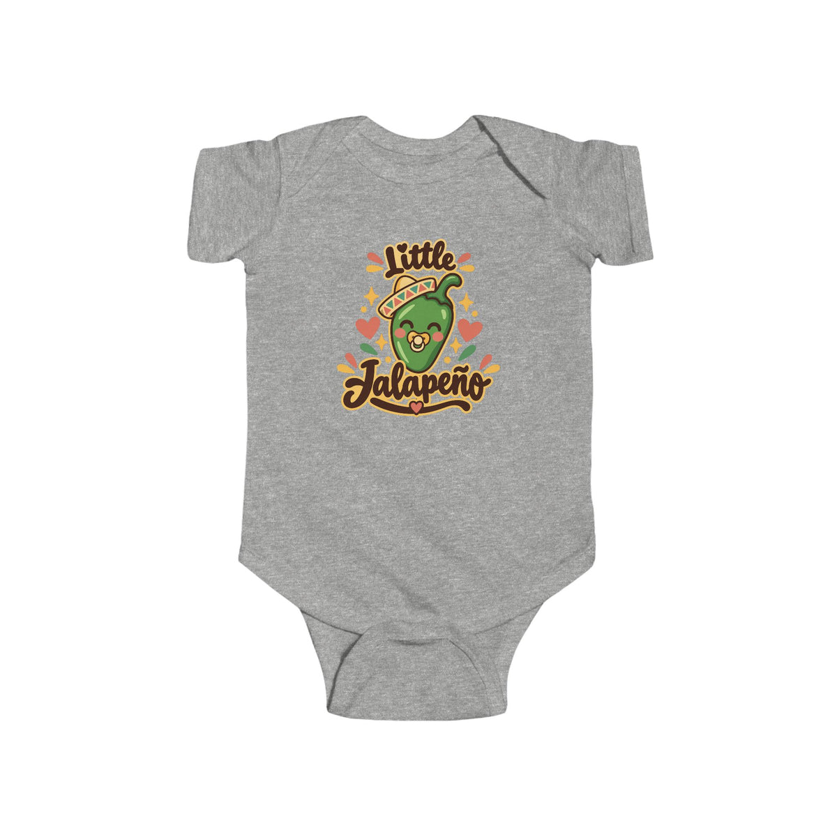Little Jalapeno Onesie - Mexican Baby Bodysuit - Funny Latino Baby Shower Gift - Cute Spicy Chile Infant One Piece