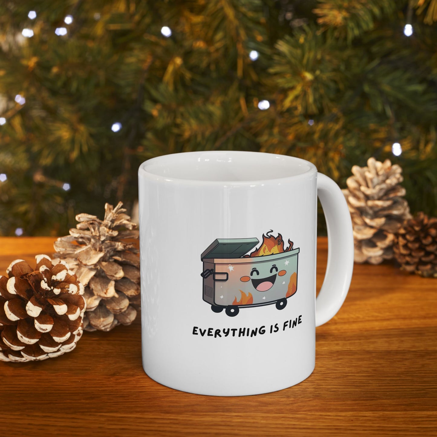 Everything is Fine Anthrope Coffee Mug