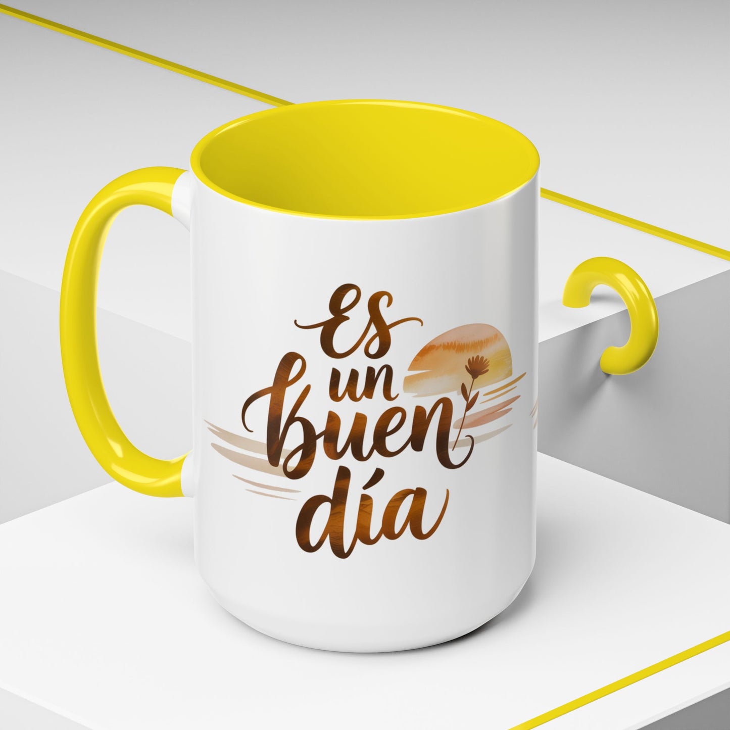Es Un Buen Dia Mug - Latino Heritage Coffee Cup - Spanish Motivational Gift - Positive Vibes Hispanic Mug