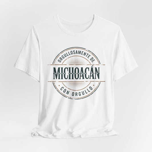 Michoacán T-Shirt | Mexican Heritage Tee | Orgullo Mexicano | Michoacán Pride Gift | Mexico Regional Shirt