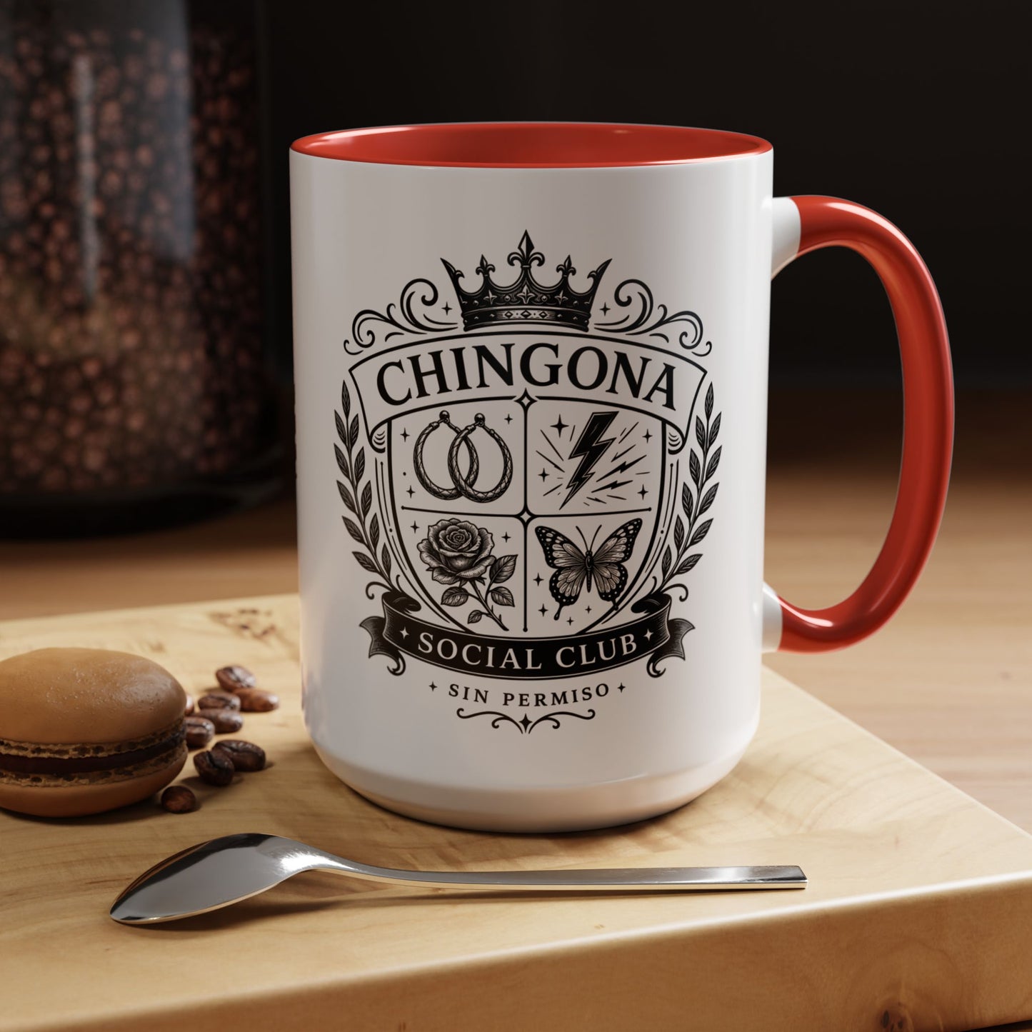 Chingona Comadre Energy Mug - Latina Gift for Her - Regalos para Mujer - Spanish Coffee Cup - Latina Power Drinkware