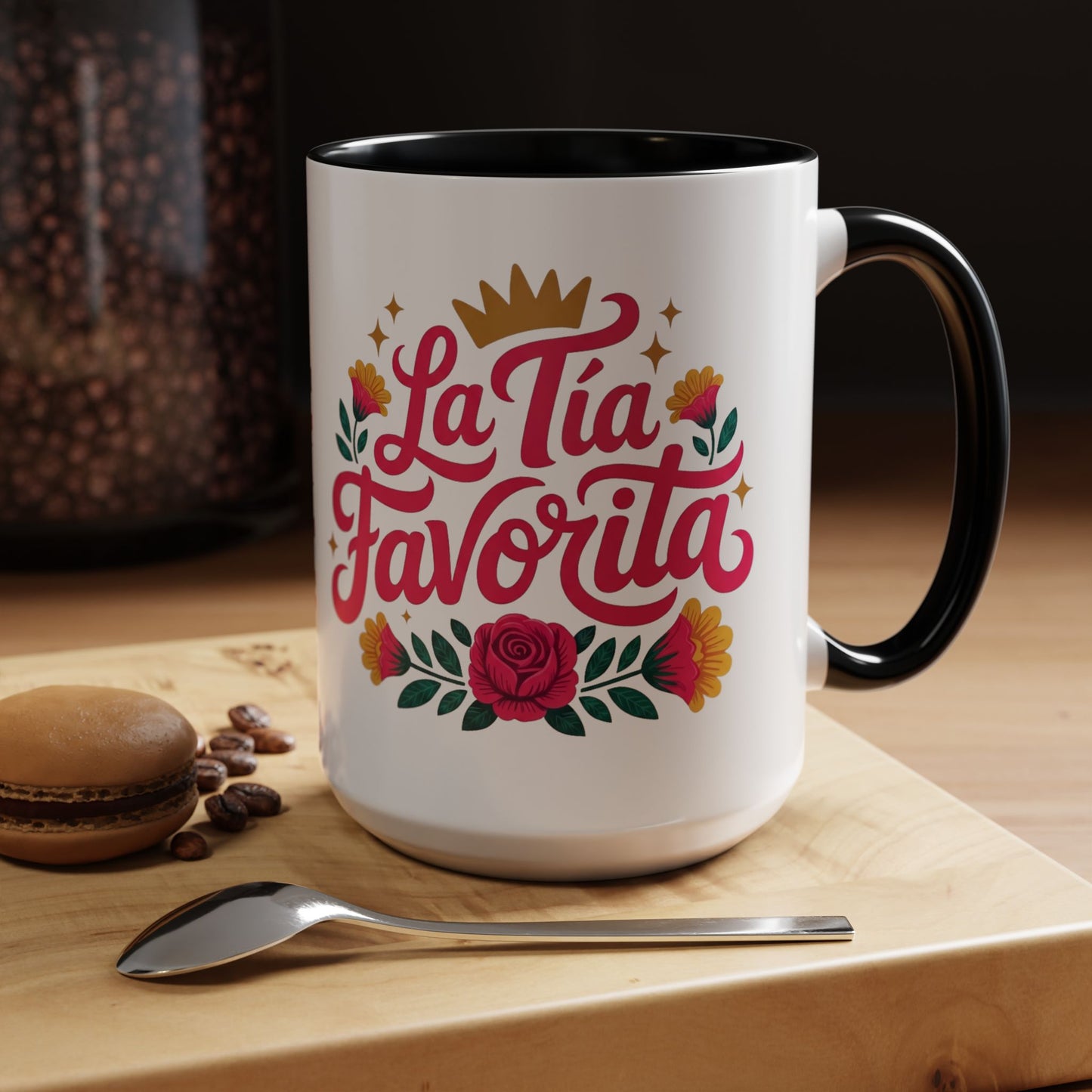 Tía Mug - Best Tía Ever Coffee Cup - Latino Family Gift - Tía Querida Birthday Present - Hispanic Tía Regalo