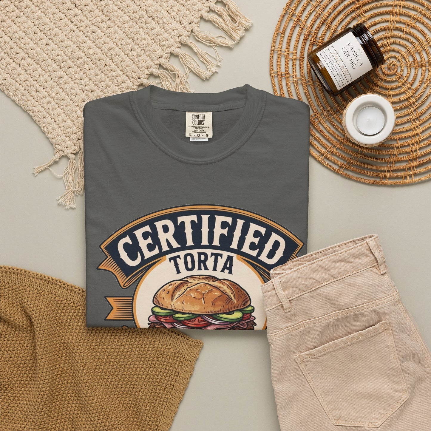 Certified Torta Pounder Shirt, Comfort Colors Bilingual UnisexTee, Funny Gift for Men
