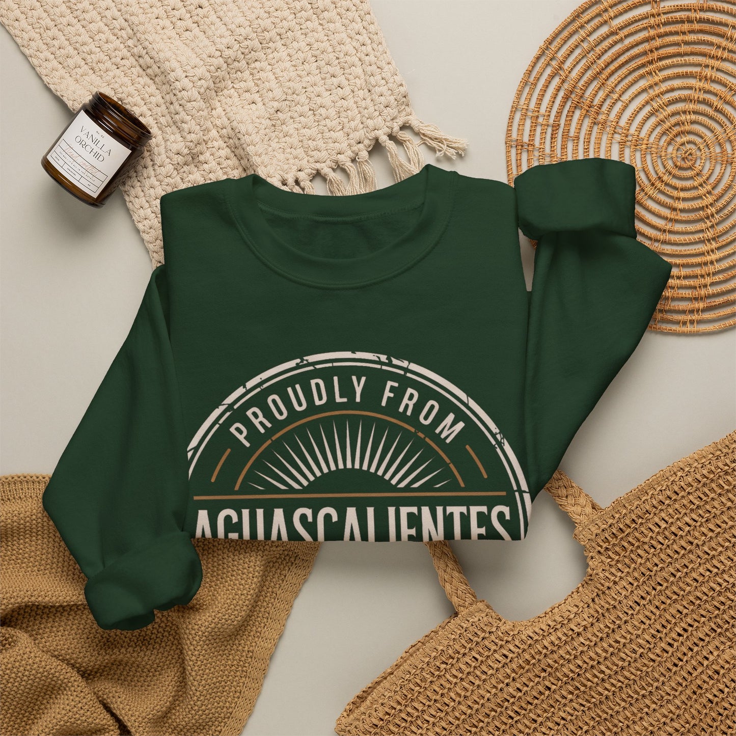 Aguascalientes Sweatshirt - Mexican Heritage Pride Wear | AGS Mexico Sudadera Gift | Orgullo Mexicano Regional Clothing