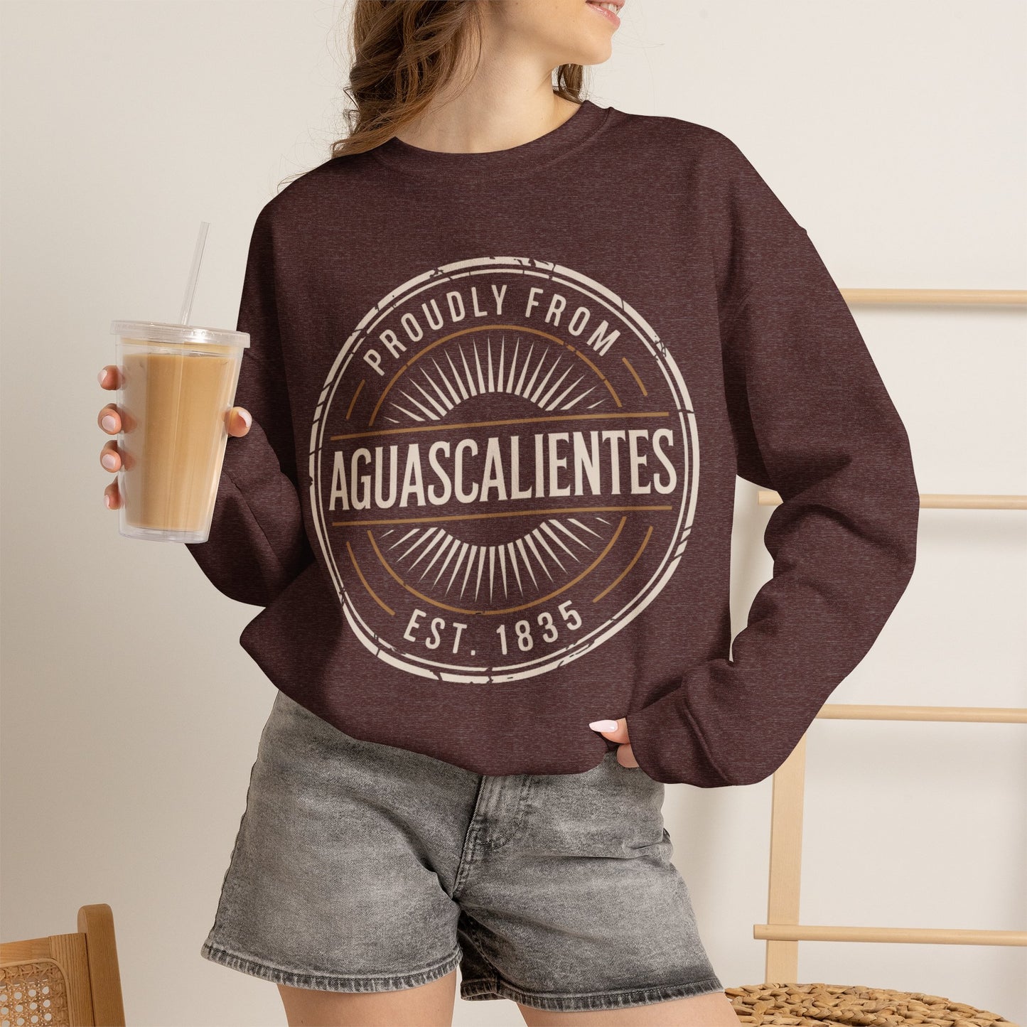 Aguascalientes Sweatshirt - Mexican Heritage Pride Wear | AGS Mexico Sudadera Gift | Orgullo Mexicano Regional Clothing