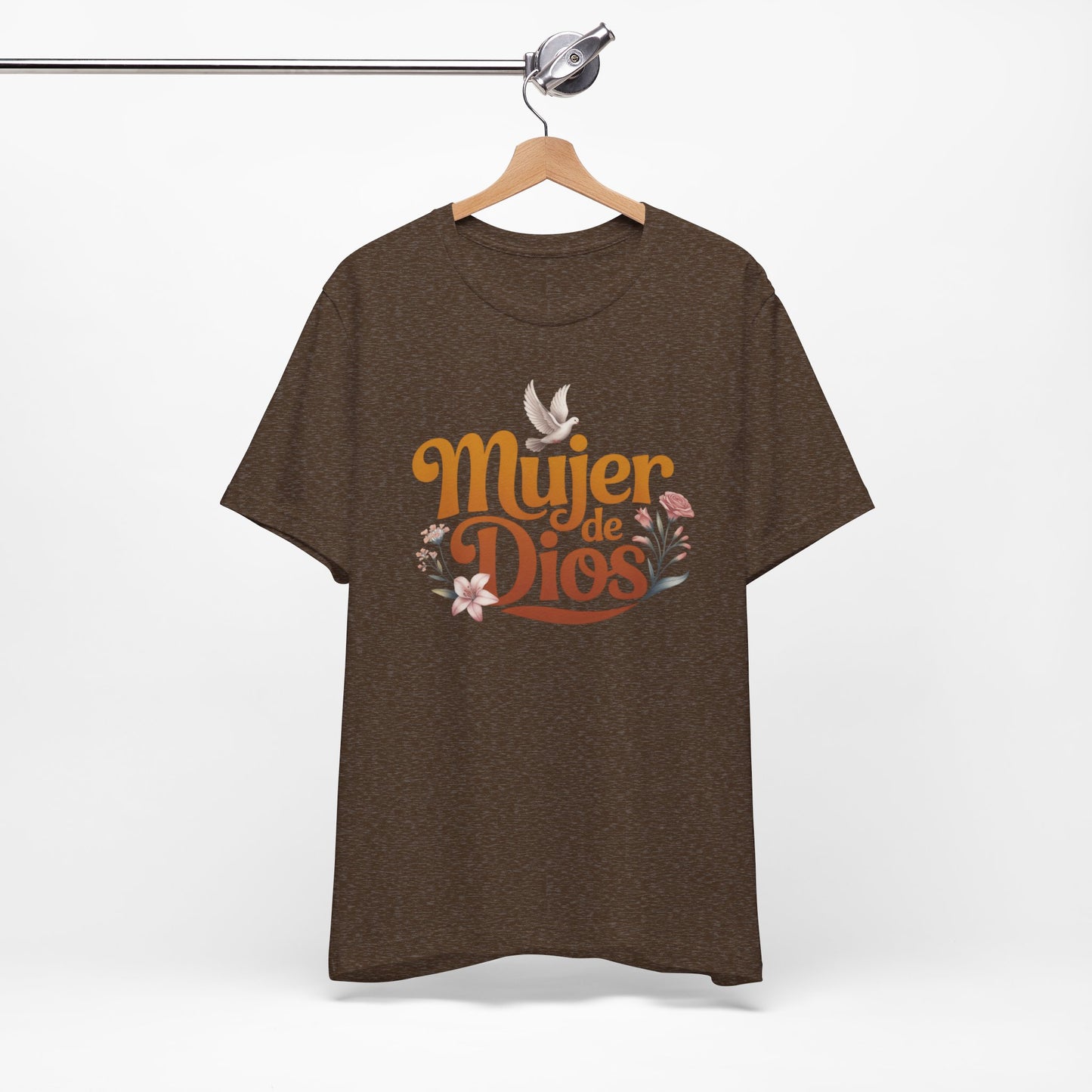 Mujer de Dios T-Shirt - Faith Based Latina Tee - Christian Spanish Gift - Catholic Blessed Mujer Shirt