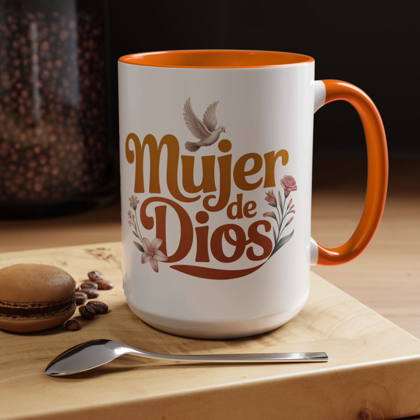 Mujer de Dios Mug - Faith Gift for Christian Latina Women - Catholic Spiritual Coffee Cup - Taza Cristiana Regalo Religioso