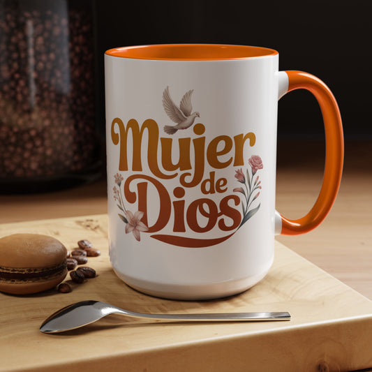Mujer de Dios Mug — Faith Gift for Christian Latina Women