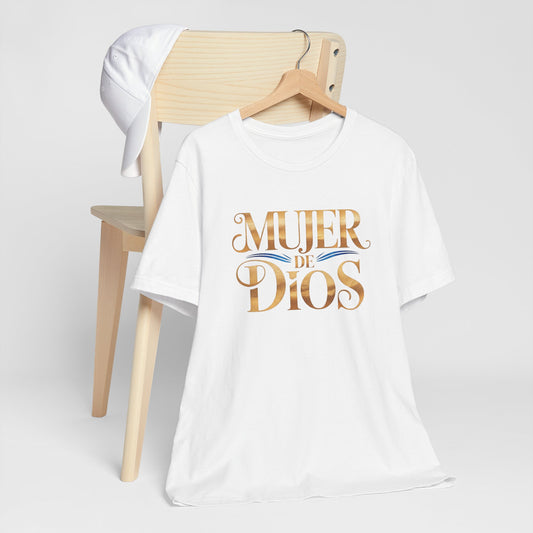 Mujer de Dios T-Shirt - Christian Latina Faith Tee - Catholic Gift - Spanish Religious Shirt - Mujer Cristiana