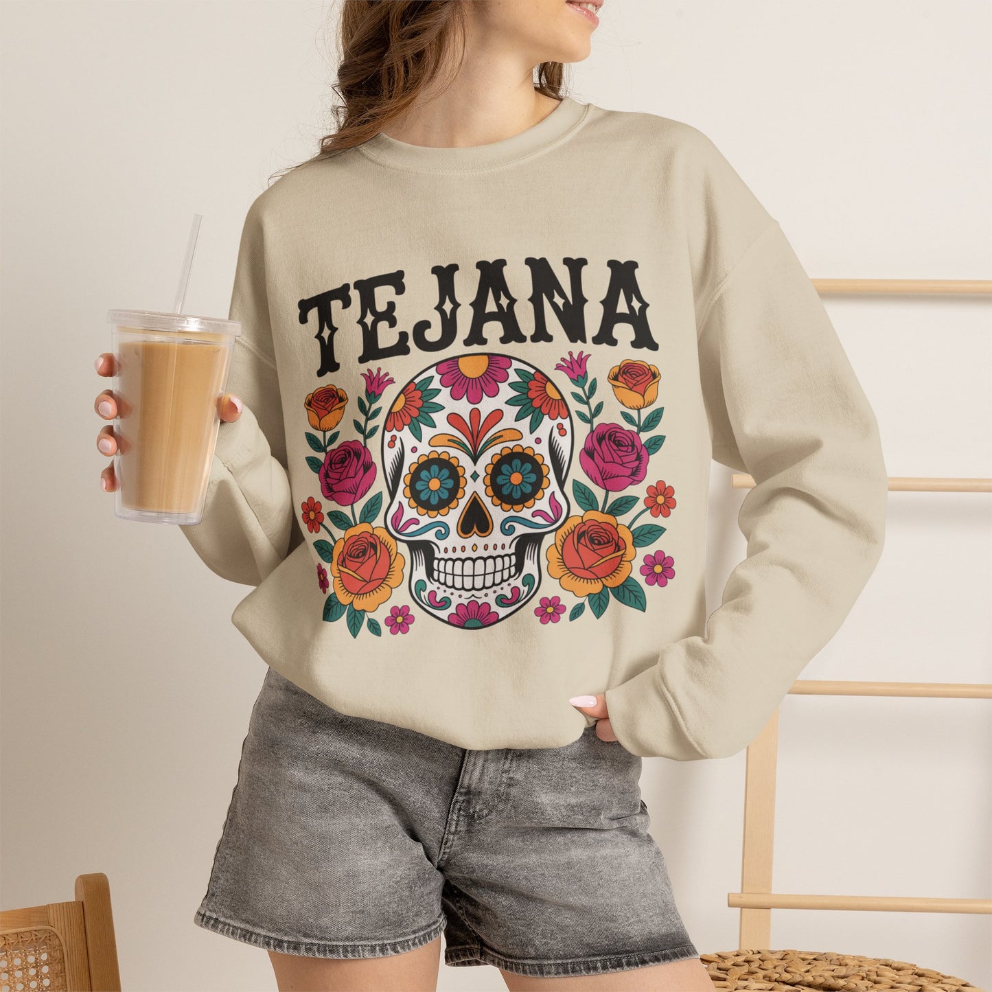 Tejana Sweatshirt - Texas Latina Pride Gift - Hispanic Heritage Sudadera - Tejana Cultura Hoodie - Latino American Pride