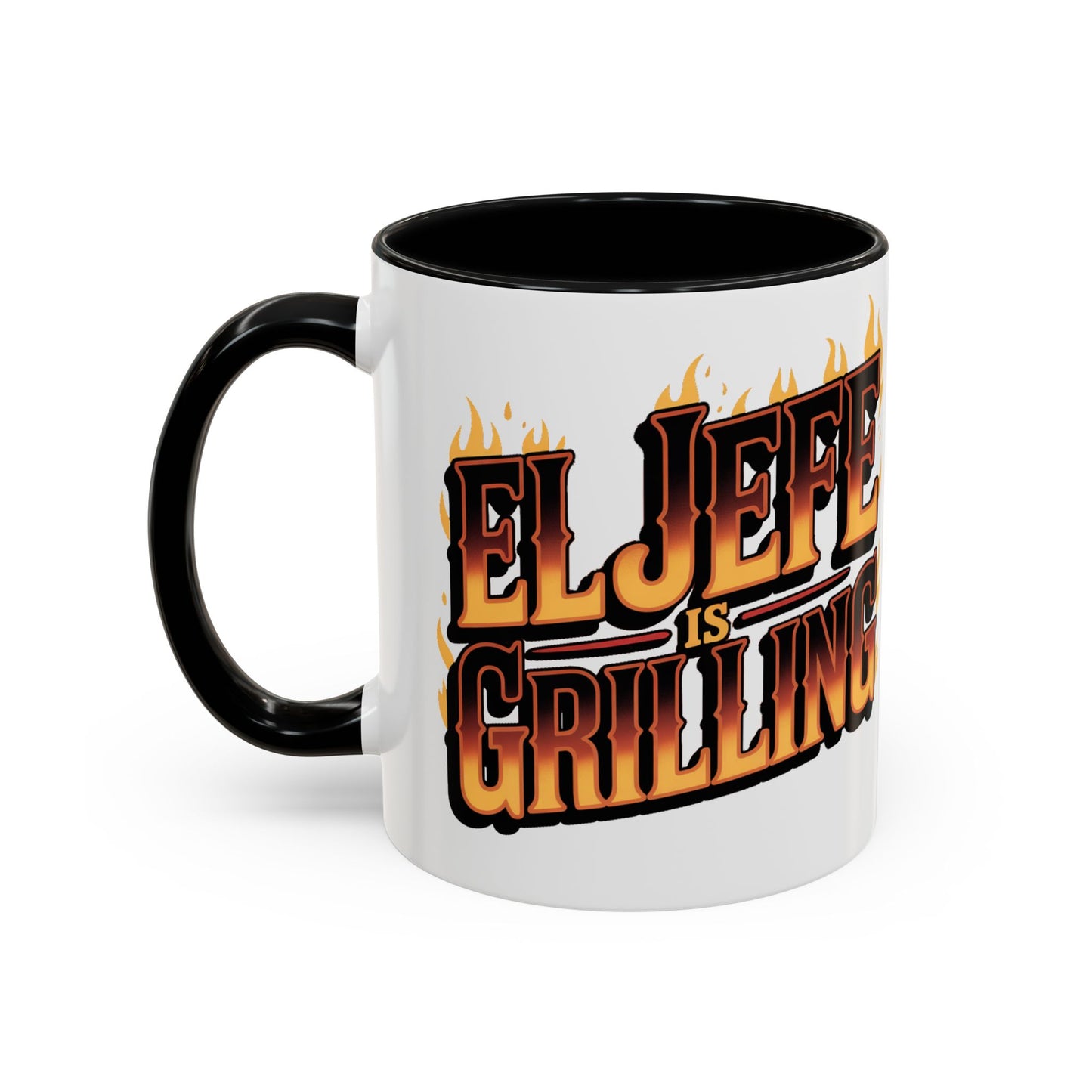 El Jefe is Grilling Mug - Latino Boss Coffee Cup Gift for Hispanic Dad, Office Jefe, Spanish Humor Mug, Latino Pride Regalo