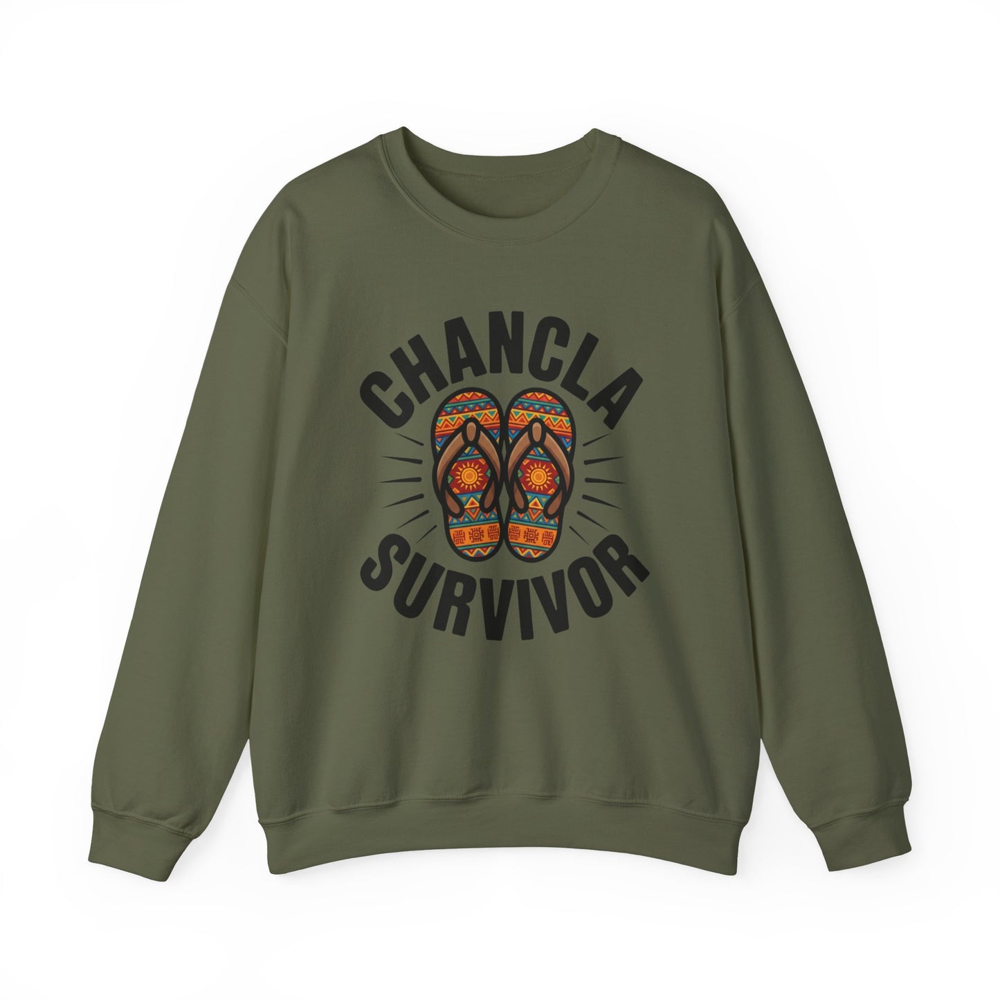 Chancla Sweatshirt - La Chancla Shirt - Latino Heritage Gift - Hispanic Pride Sudadera - Abuela Power - Mexican Humor