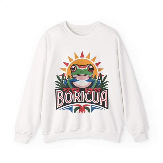 Boricua Sweatshirt - Puerto Rican Pride Gift - Borinquen Heritage Sudadera - Latino Hispanic Pride Wear