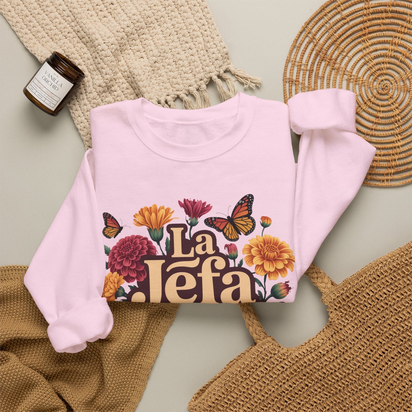 La Jefa Sweatshirt - Latina Boss Babe Gift - Mujer Fuerte Empowerment Hoodie - Feminist Gift for Her - Latina Pride Wear