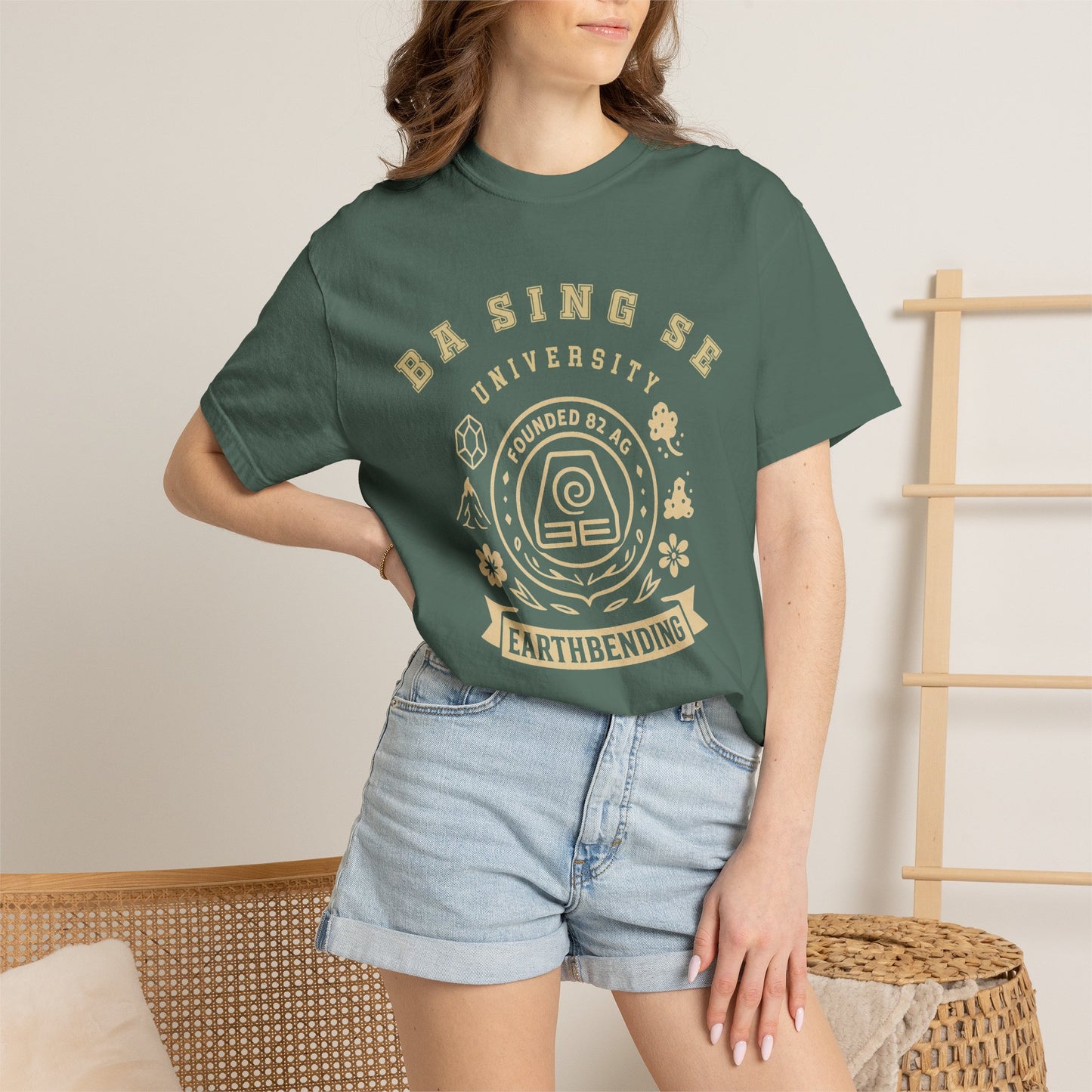 Ba Sing Se University Shirt | The Last Airbender Gift , Uncle Iroh Fan, Earth Kingdom Tee | Anime Fan Art