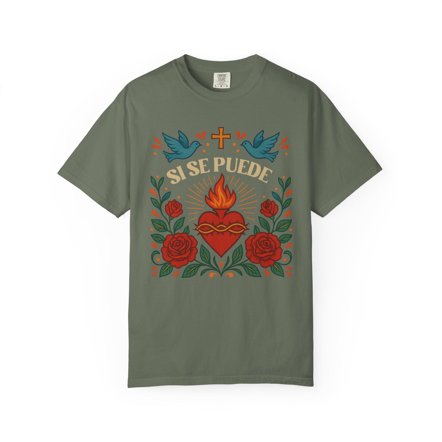 Si Se Puede T-Shirt | Huelga Civil Rights Tee | Unisex Shirt | Comfort Colors Farmworker Immigrant Shirt