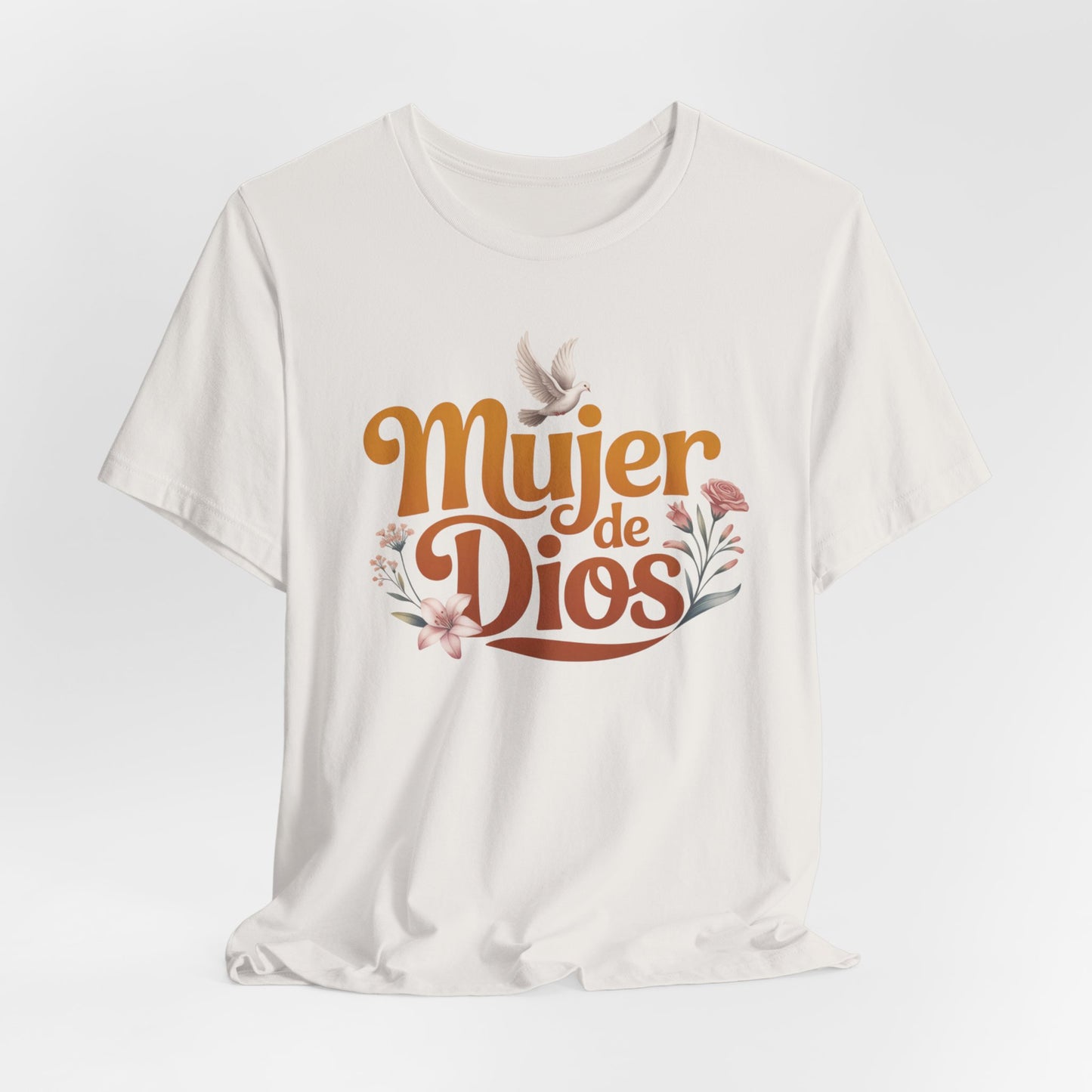 Mujer de Dios T-Shirt - Faith Based Latina Tee - Christian Spanish Gift - Catholic Blessed Mujer Shirt