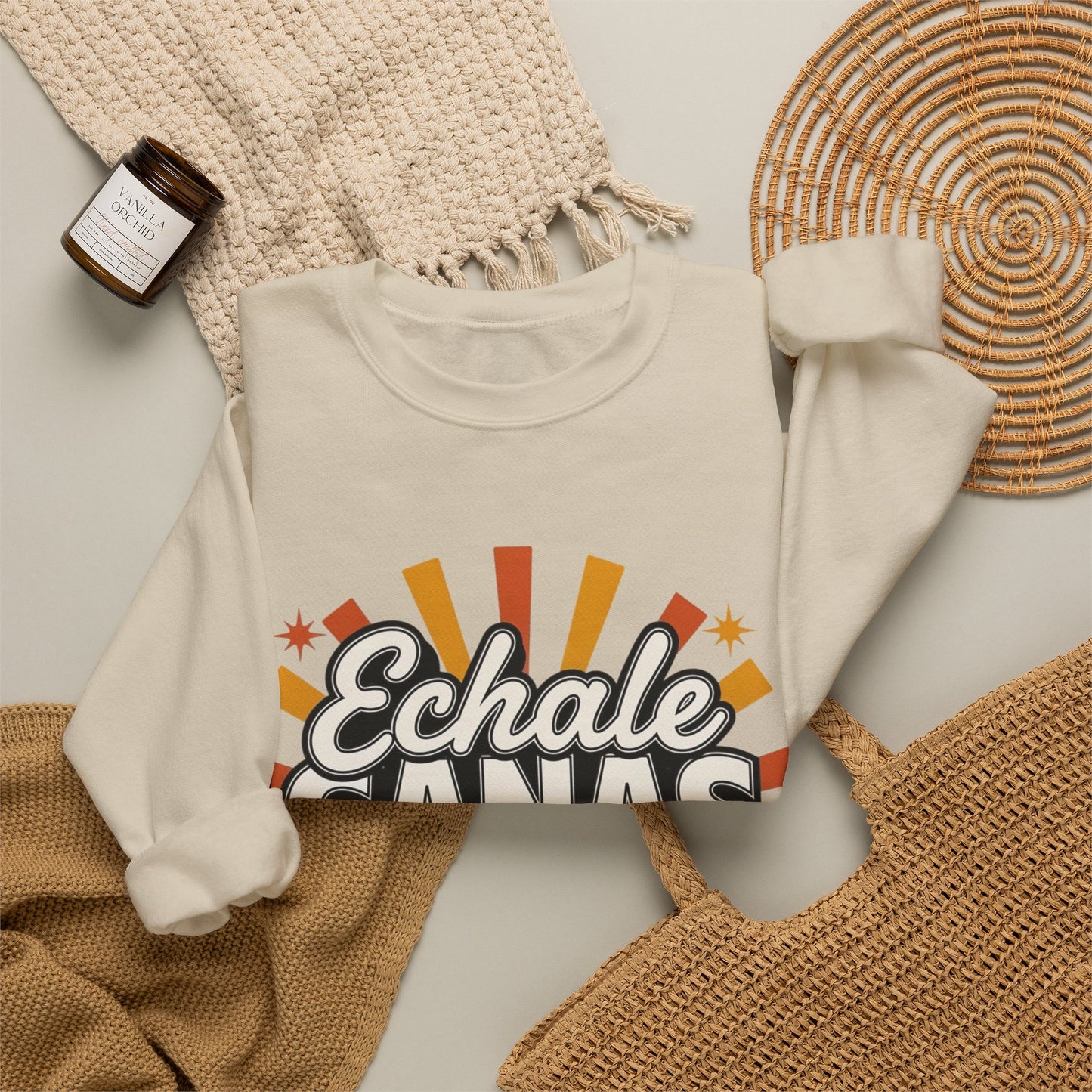 Echale Ganas Sweatshirt - Latina Pride Gift - Spanish Motivational Pullover - Regalos Para Mujer - Latina Power Hoodie