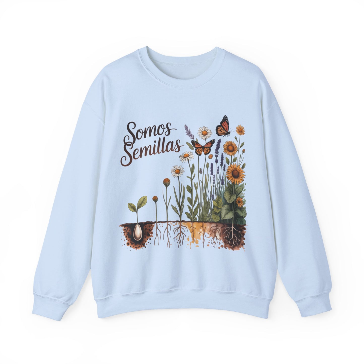 Somos Semillas Sweatshirt - Latino Heritage Sudadera - Hispanic Pride Gift - Semillas de Amor - Cultural Empowerment Wear