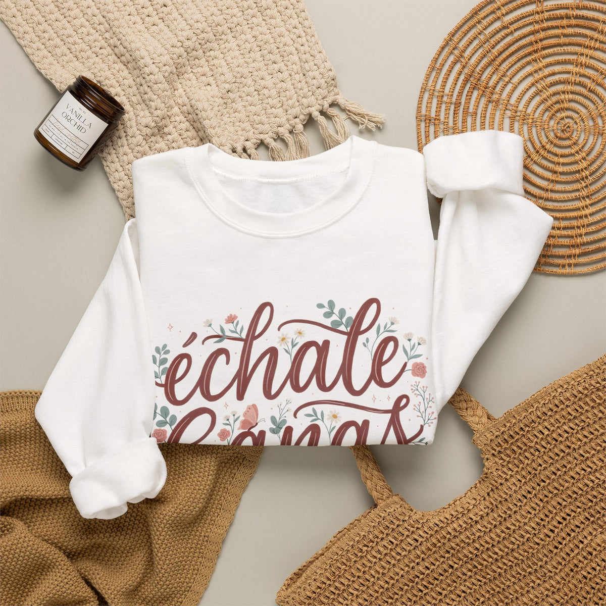 Echale Ganas Sweatshirt - Latina Motivational Gift - Spanish Inspirational Pullover for Her - Latina Pride Sudadera