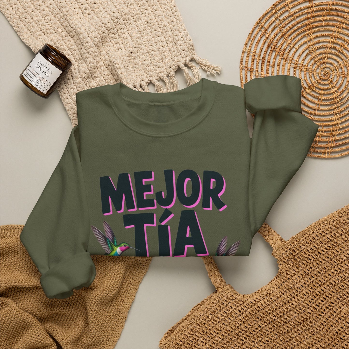 Tia Sweatshirt - Proud Tia Gift - Latino Family Sweater - Spanish Aunt Gift - Tia Querida - Mi Tia Favorita