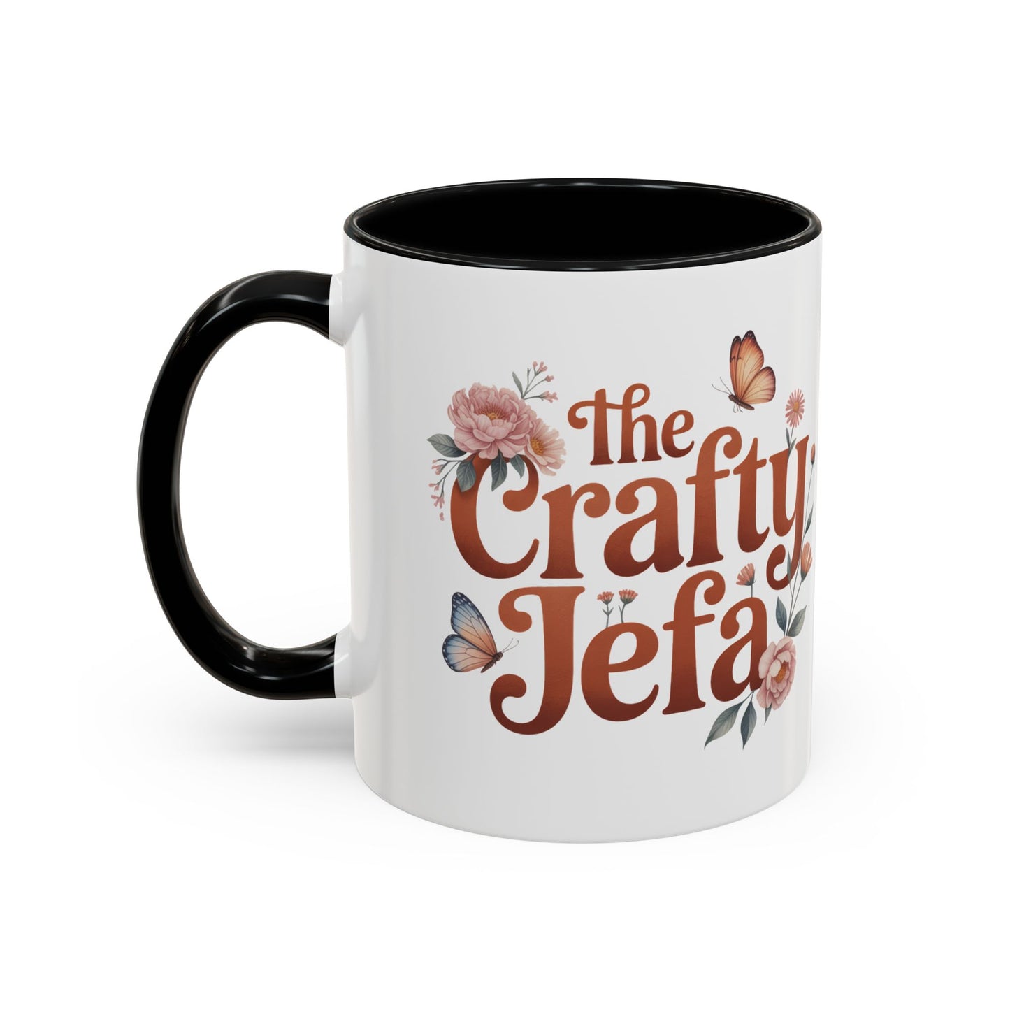 The Crafty Jefa Mug - Latina Boss Babe Coffee Cup - Empowerment Gift for Mujer Fuerte - Hispanic Boss Lady Present