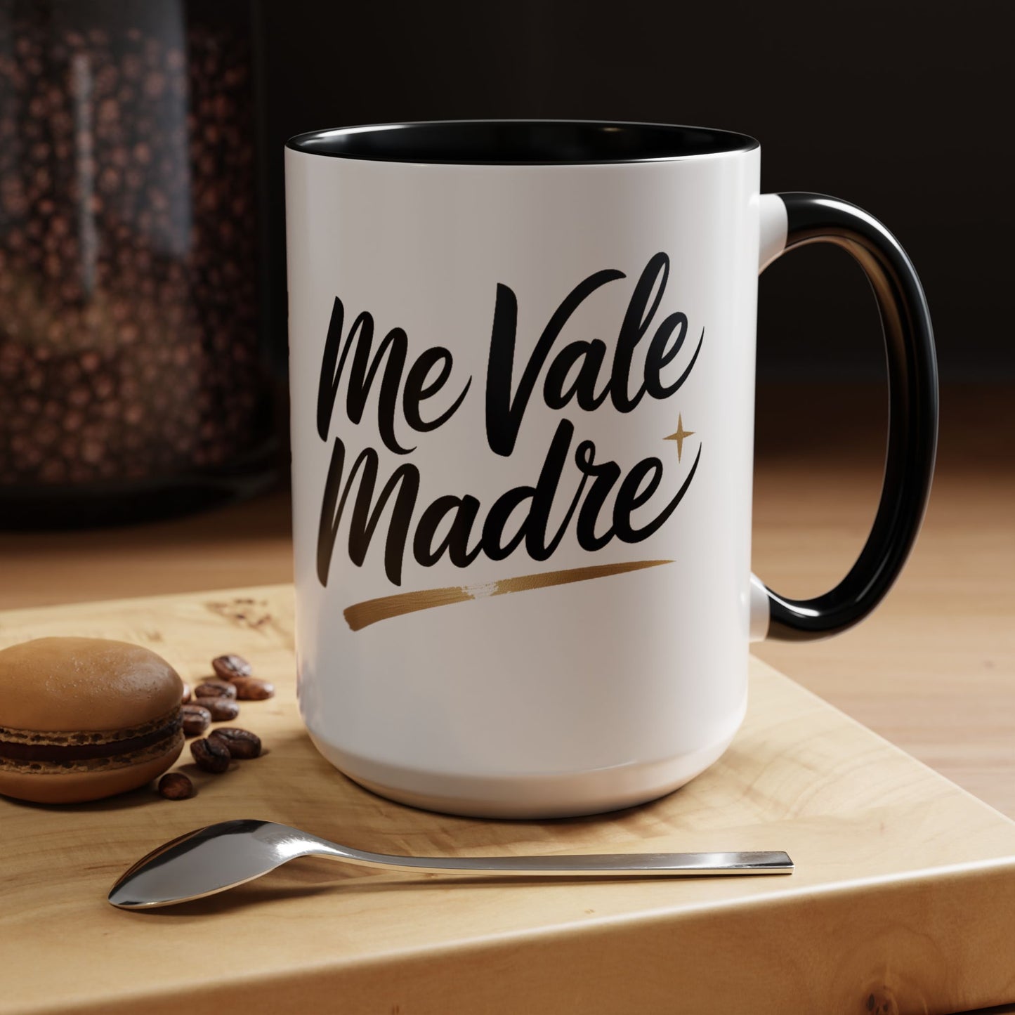Me Vale Madre Mug - Funny Latino Family Gift, Mexican Humor Coffee Cup, Hispanic Phrases Mug, Latina Attitude Gift