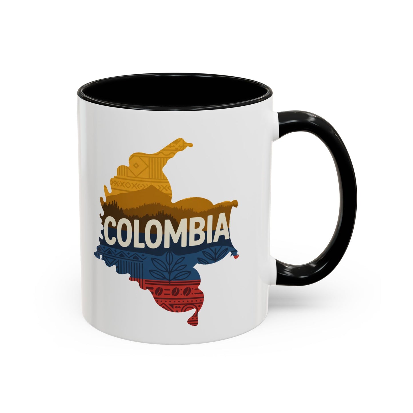 Colombia Mug - Colombian Heritage Gift, Orgullo Colombiano Coffee Cup, Mi Colombia Bella Souvenir for Hispanic Pride