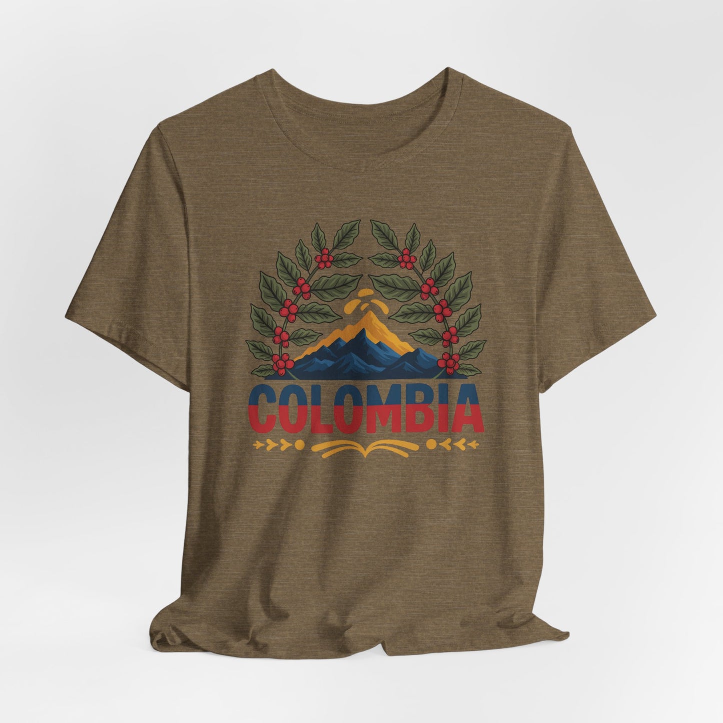 Colombia T-Shirt - Colombian Heritage Tee - Orgullo Colombiano Gift - Hispanic Pride Shirt - Colombia Flag Tee