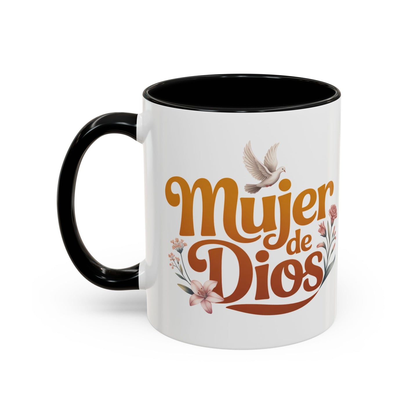 Mujer de Dios Mug - Faith Gift for Christian Latina Women - Catholic Spiritual Coffee Cup - Taza Cristiana Regalo Religioso