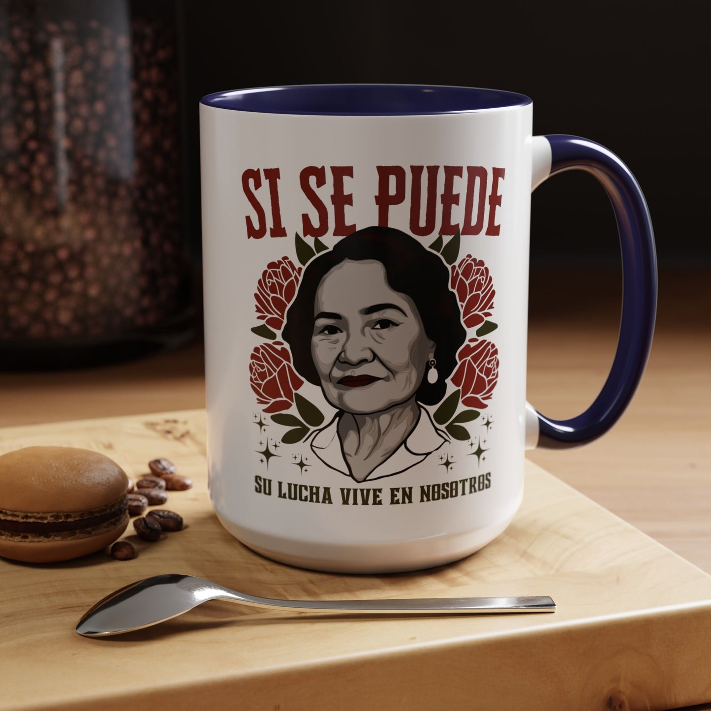 Civil Rights Dolores Huerta Accent Mug | Spanish Empowerment Coffee Mug