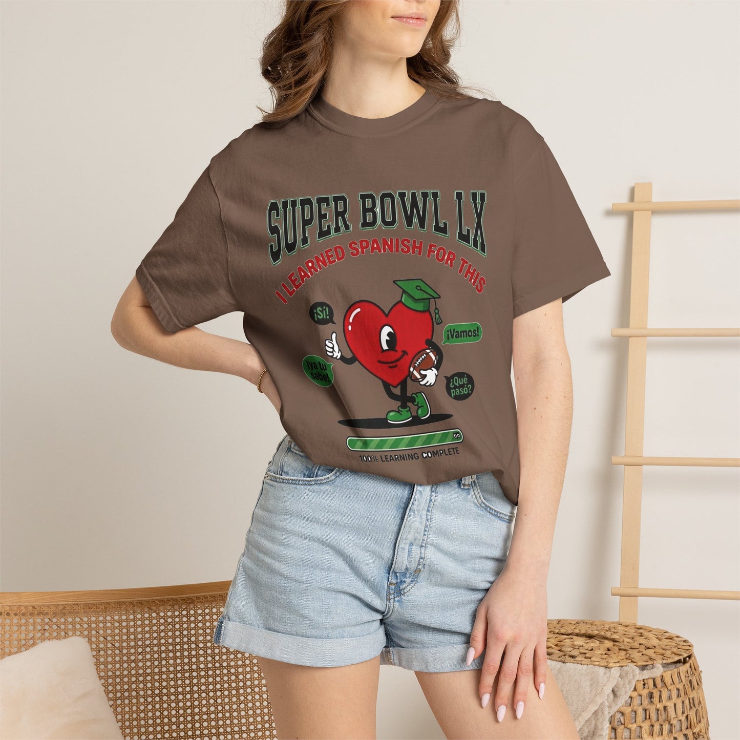 Funny Game Day Shirt, SNL I learned Spanish for This Shirt, Duolingo Joke Tee, Comfort Colors Bilingual Tee