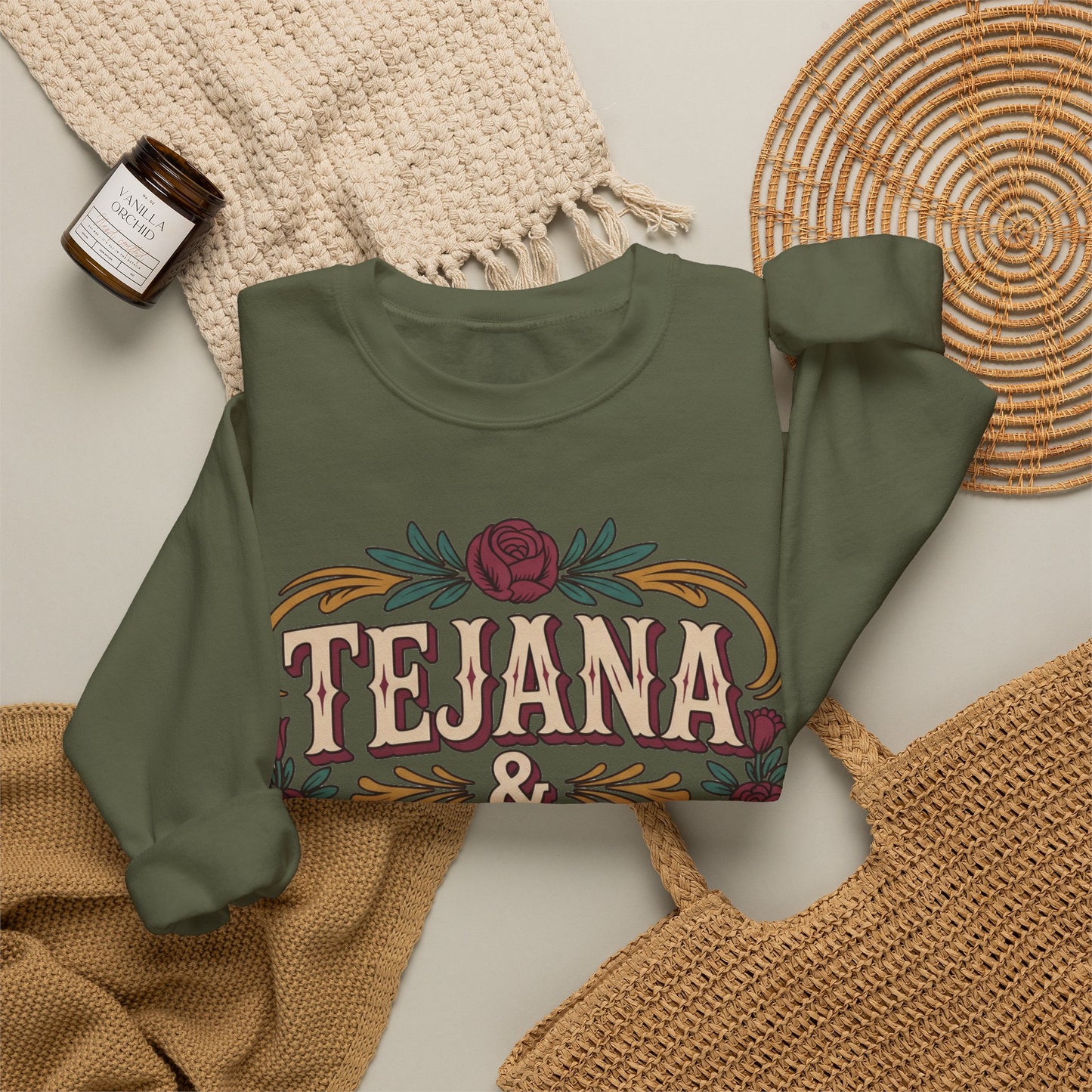 Tejana Sweatshirt | Texas Latina Pride Gift | Hispanic Heritage Hoodie | Tejana Mujer Regalo | South Texas Girl