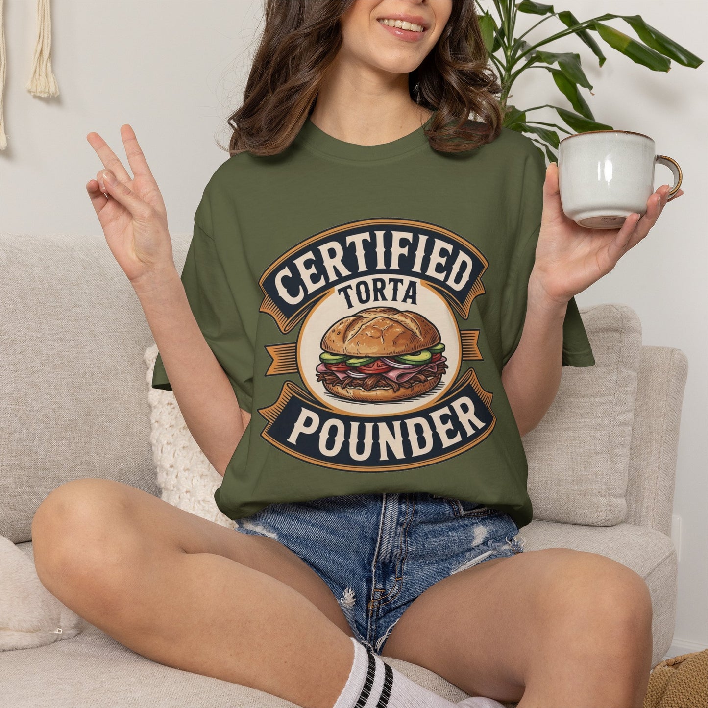 Certified Torta Pounder Shirt, Comfort Colors Bilingual UnisexTee, Funny Gift for Men